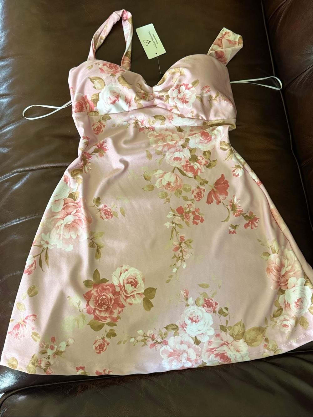 Windsor Pink Floral A-Line Sundress